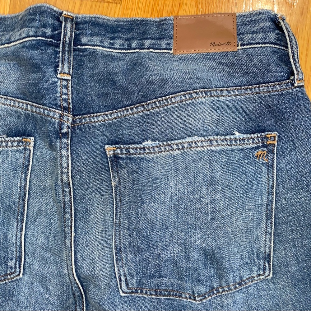 NWT Madewell Mom Jean High rise straight Denim Jeans 34 Downey Wash AG375 - Picture 8 of 16